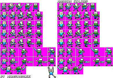 Cartoon Network Customs - Finn (Mega Man 8-bit Deathmatch-Style)