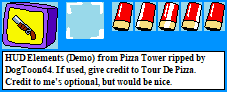 Pizza Tower - HUD Elements (Demo)
