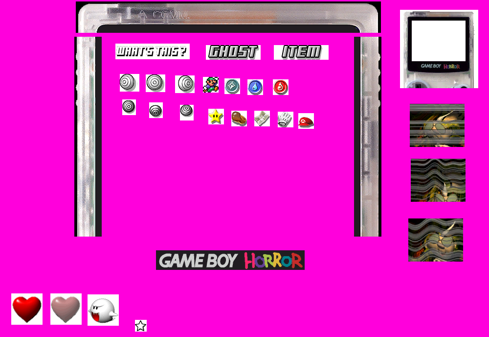 Gameboy Horror & UI