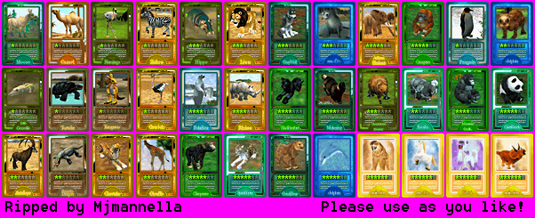 Zoo Tycoon 2 DS - Collection Cards