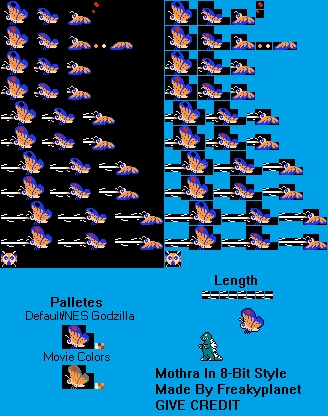 Godzilla Customs - Mothra (Showa Era, 8-Bit-Style)