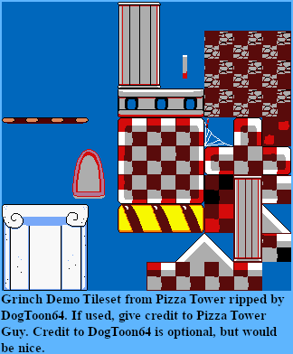 Pizza Tower - Grinch Demo Tileset
