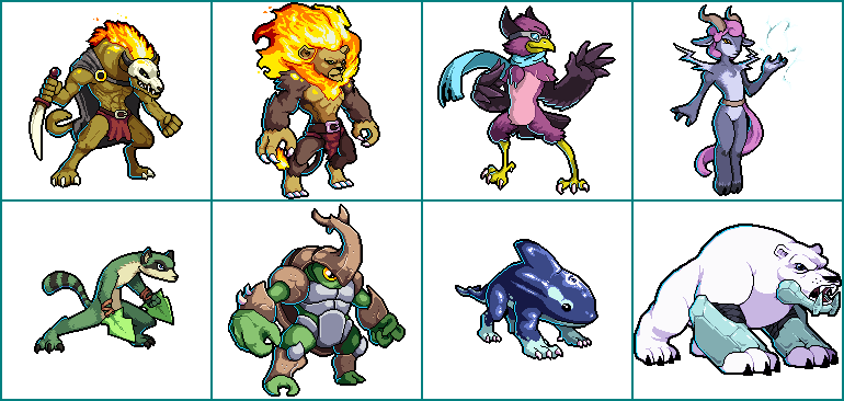Rivals of Aether - Character Portraits (Old)