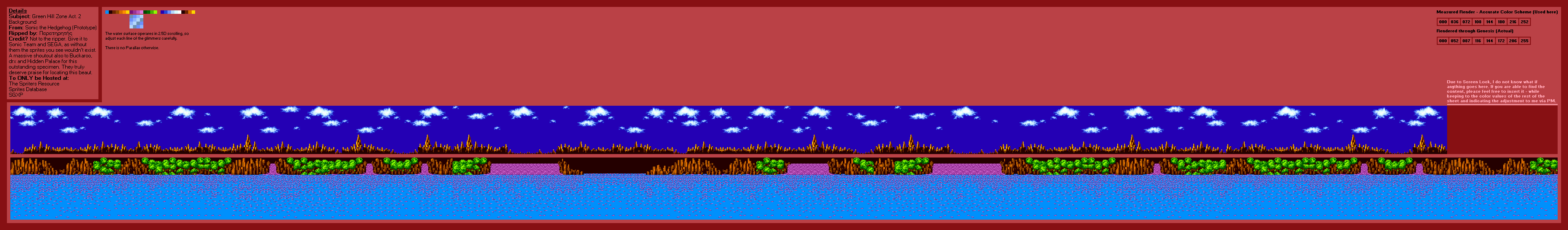 Sonic the Hedgehog (Prototype) - Green Hill Zone Act. 2 (Normal)