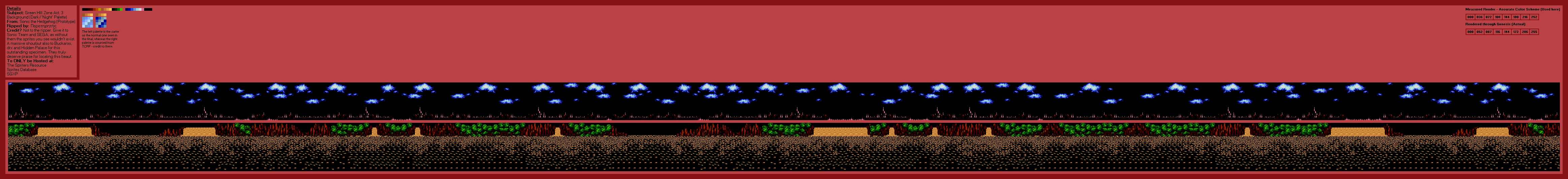 Sonic the Hedgehog (Prototype) - Green Hill Zone Act. 3 (Dark)