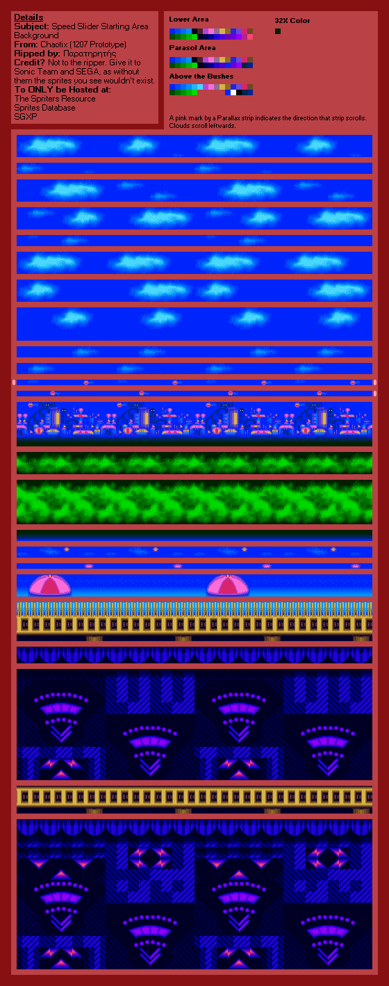 Knuckles' Chaotix (32X) - Speed Slider Starting Area (1207 Prototype)