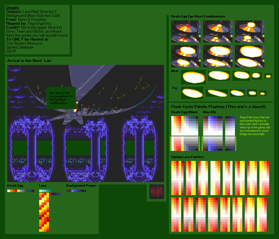 Lava Reef Zone Act 2 (Boss Sub-Act, Cool)