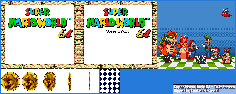 Super Mario World 64 (Bootleg) - Title Screen