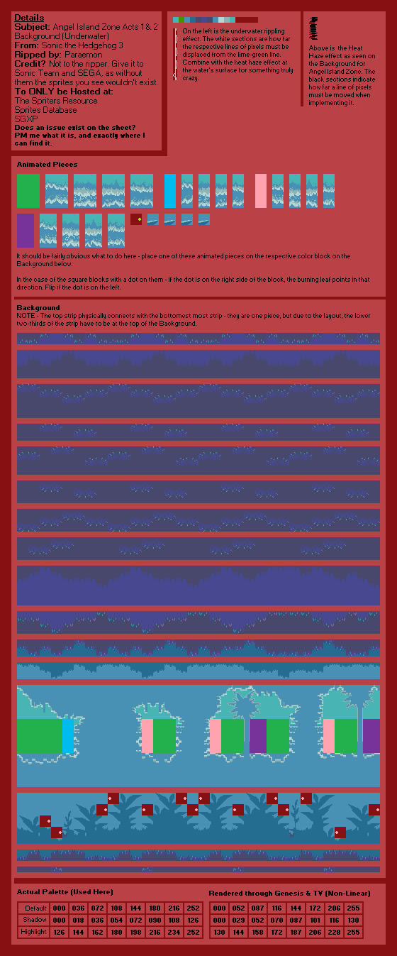 Angel Island Zone (General, Underwater)