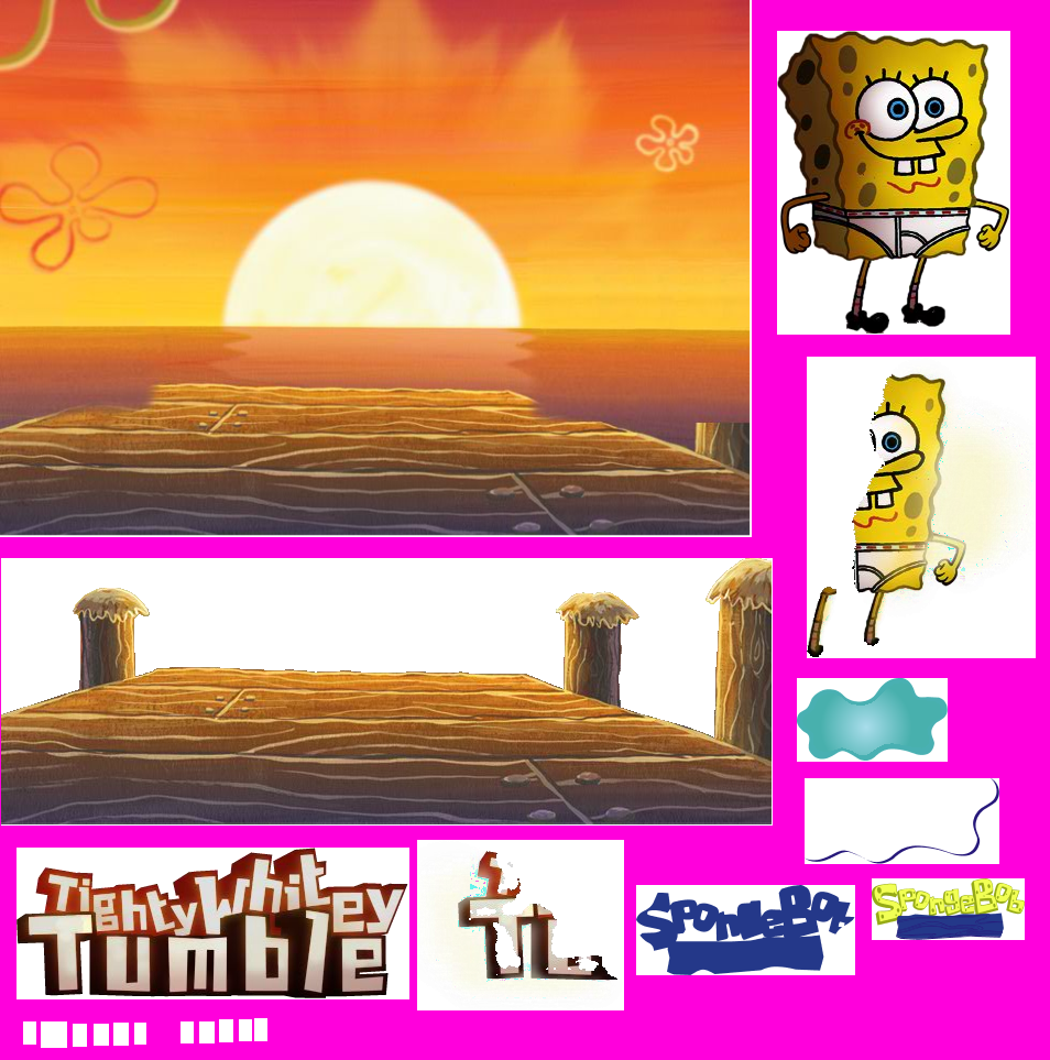 SpongeBob SquarePants: Tighty Whitey Tumble - Title Screen