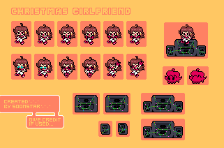 Christmas Girlfriend (Mega Man NES-Style)