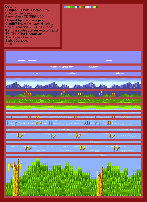 Sonic the Hedgehog CD - Quartz Quadrant (Past, Outdoors)