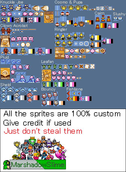 Kirby Customs - Enemies (KDA-Style)