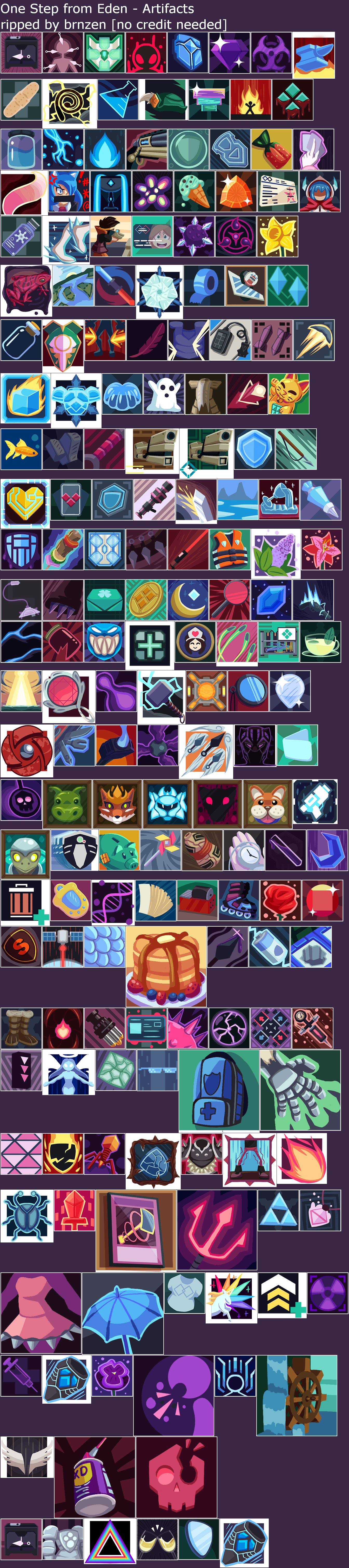 One Step from Eden - Artifact Icons