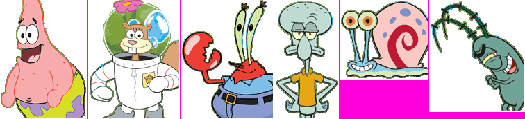 SpongeBob SquarePants Collapse - Characters Portraits
