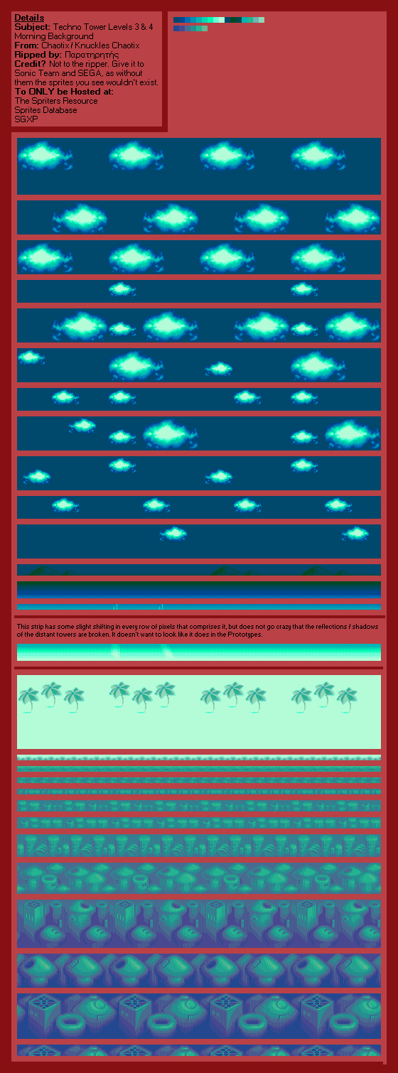 Knuckles' Chaotix (32X) - Techno Tower Levels 3 & 4 (Morning)