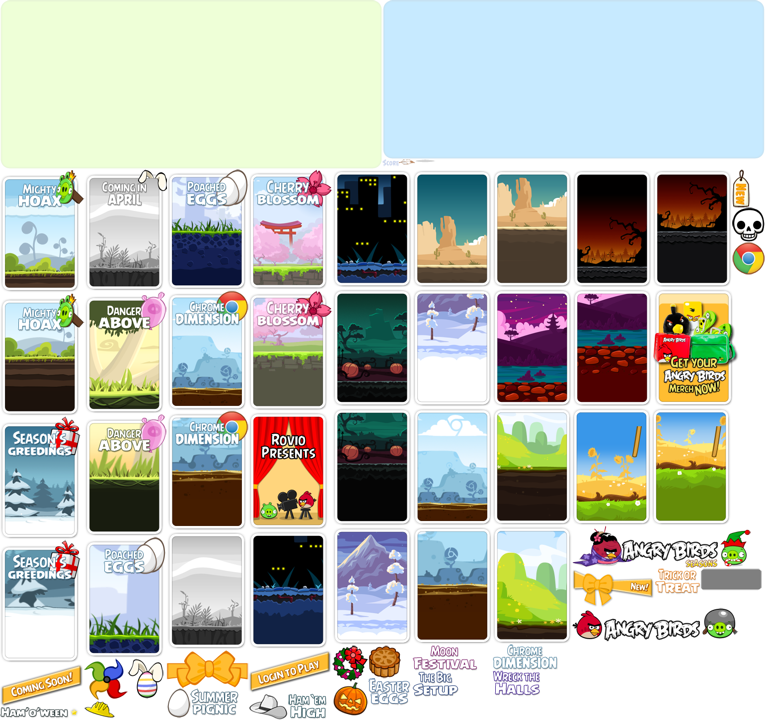 Angry Birds Chrome - Episode Selection Screen