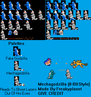 Mechagodzilla (Showa Era, 8-Bit-Style)