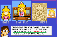 Peach (Title Screen, Superstar Saga-Style)