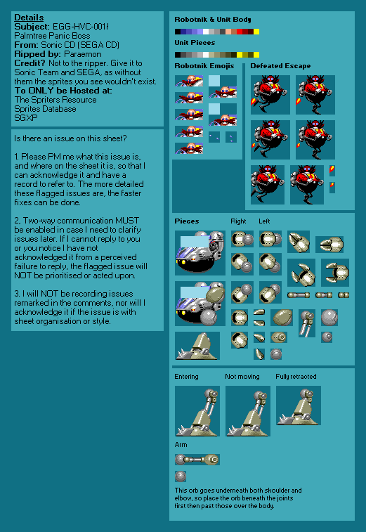 Sonic the Hedgehog CD (Prototype) - EGG-HVC-001 (Palmtree Panic Boss) (510 Prototype)