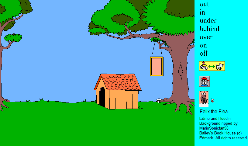 Doghouse Background and Buttons