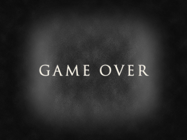 Game Over Screen