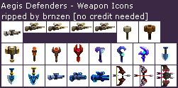 Aegis Defenders - Weapon Icons