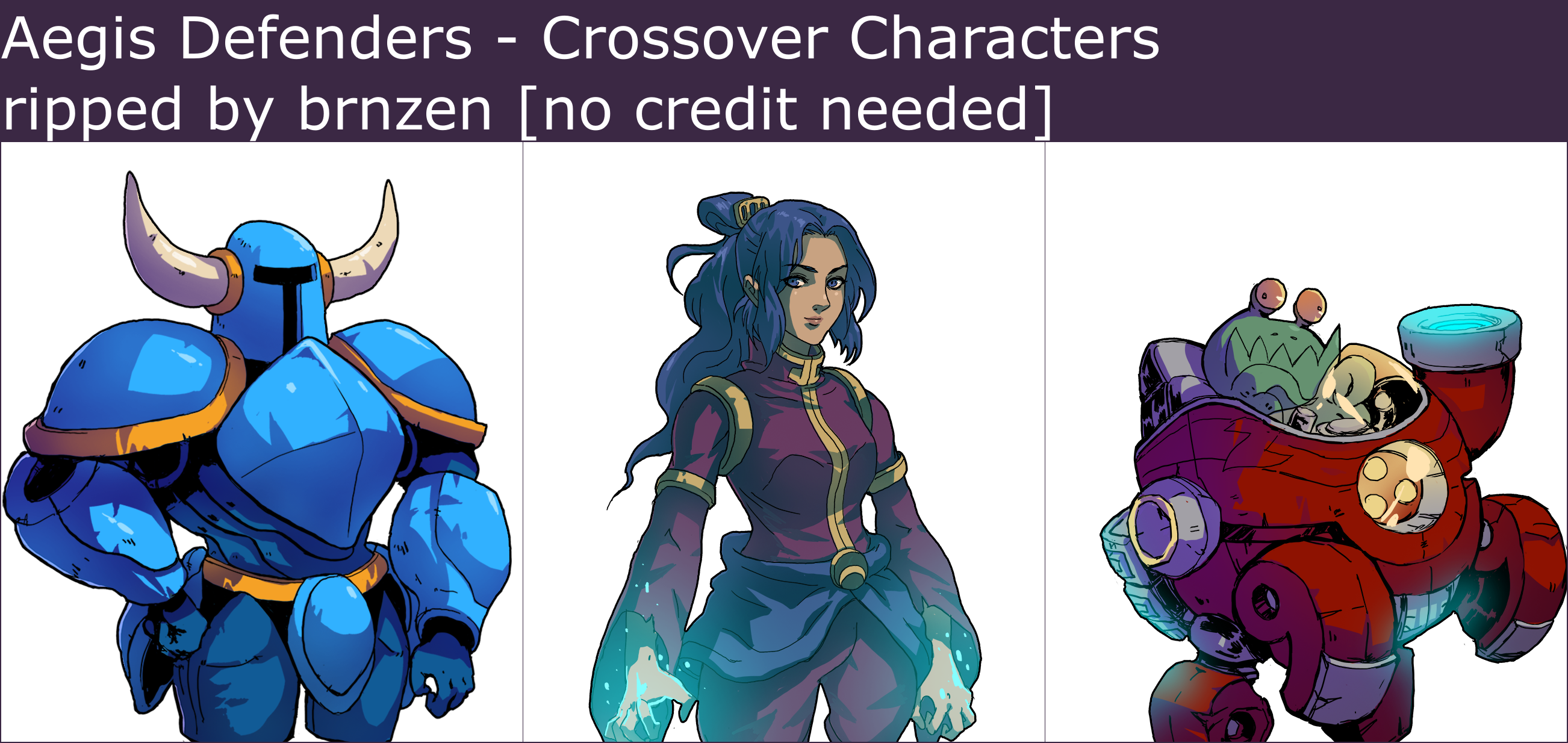 Aegis Defenders - Crossover Characters