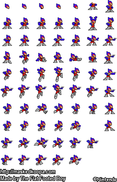 Star Fox Customs - Falco (Mega Man 7-Style)