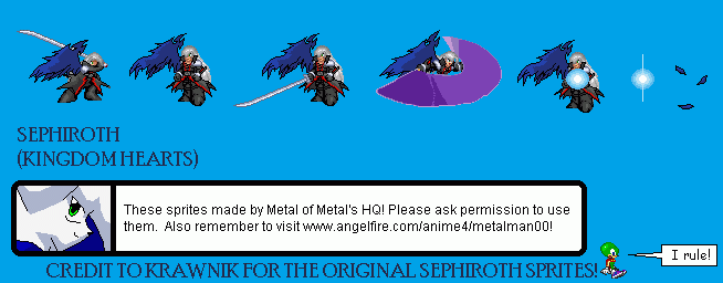 Kingdom Hearts Customs - Sephiroth (Mega Man X PSX-Style)