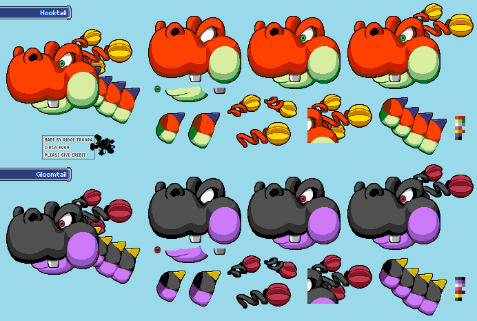 Paper Mario Customs - Hooktail (Mario & Luigi: Superstar Saga-Style)