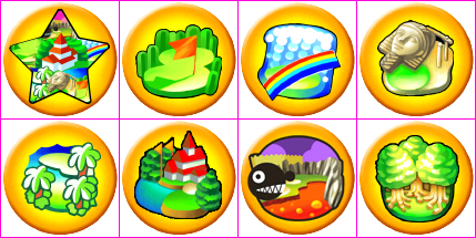 Mario Golf: Toadstool Tour - Course Icons