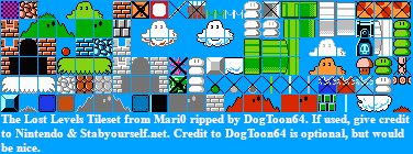 Mari0 - The Lost Levels Tileset