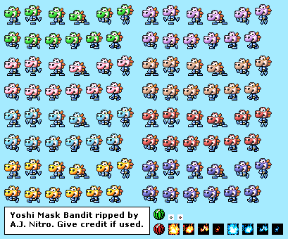 Super Mario Advance 3: Yoshi's Island - Yoshi Masked Bandit