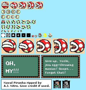 Super Mario Advance 3: Yoshi's Island - Naval Piranha
