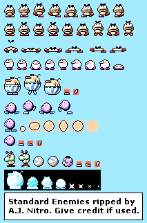 Super Mario Advance 3: Yoshi's Island - Standard Enemies