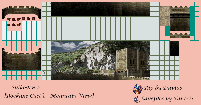 Suikoden 2 - Rockaxe Castle Mountain View