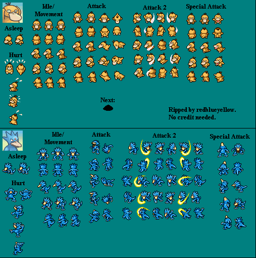 Pokémon Mystery Dungeon: Explorers of Time / Darkness - Psyduck & Golduck