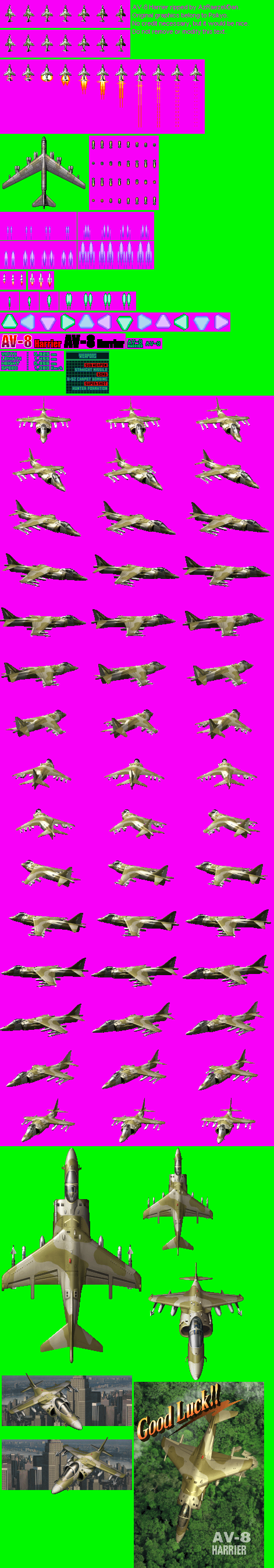 Strikers 1945 3 / Strikers 1999 - AV-8 Harrier
