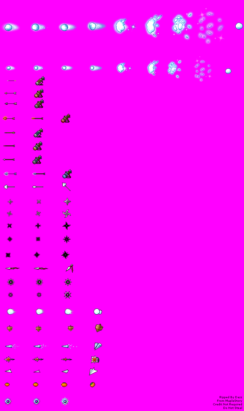 Projectile Items