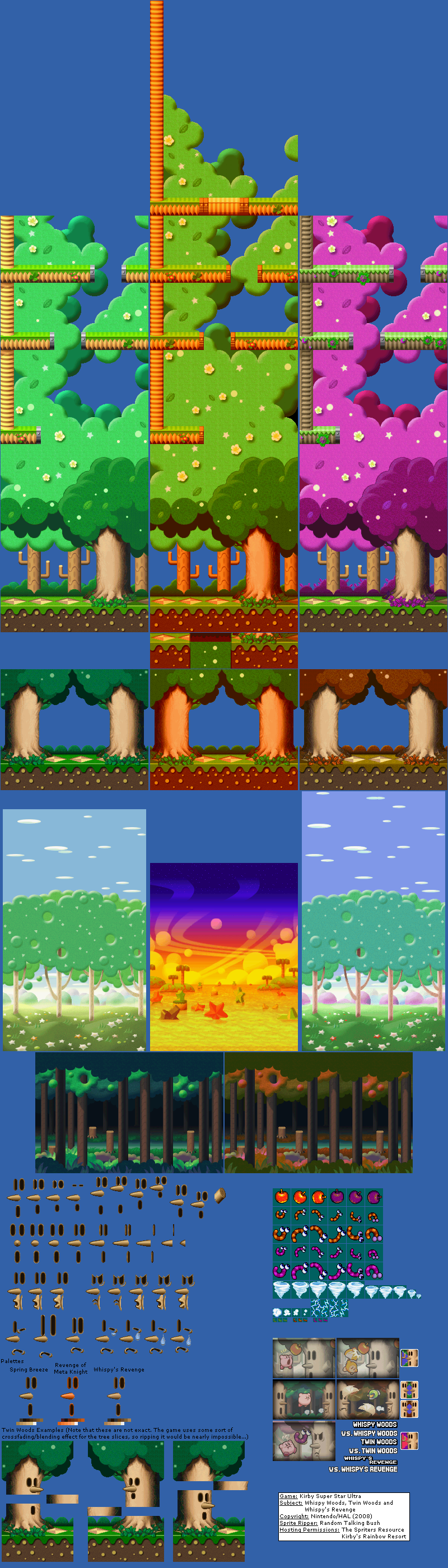 Kirby Super Star Ultra - Whispy Woods / Twin Woods