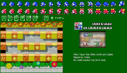 Kirby Super Star Ultra - Lololo and Lalala