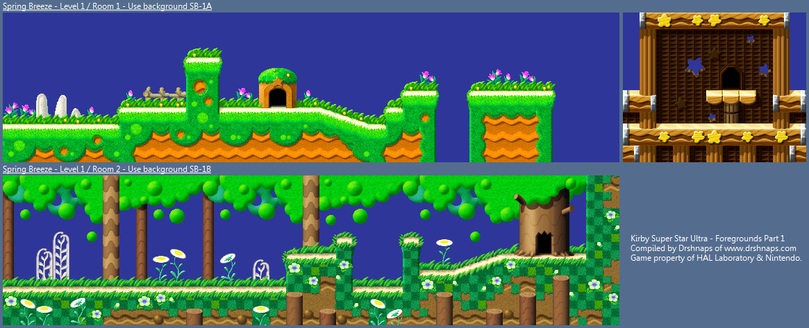 Kirby Super Star Ultra - Stage 1: Green Greens 1
