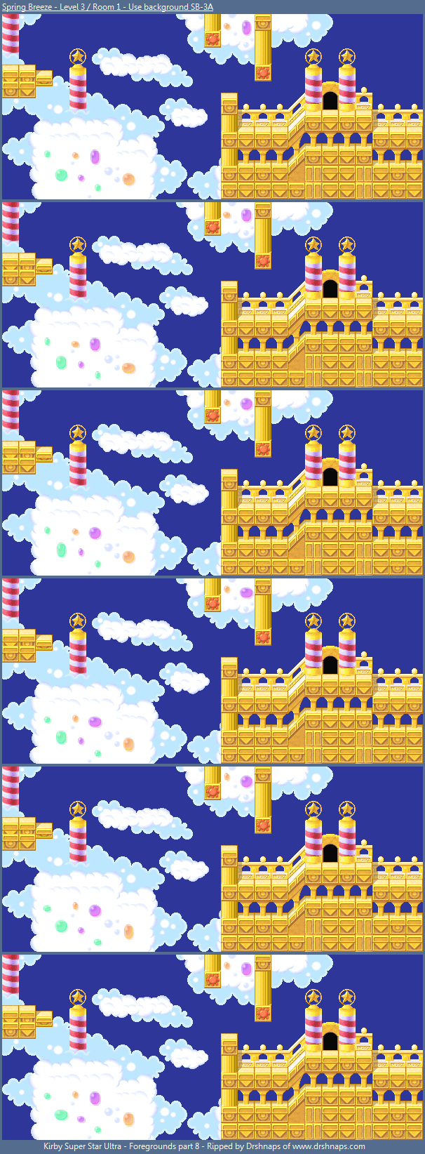 Kirby Super Star Ultra - Stage 3: Bubbly Clouds 1