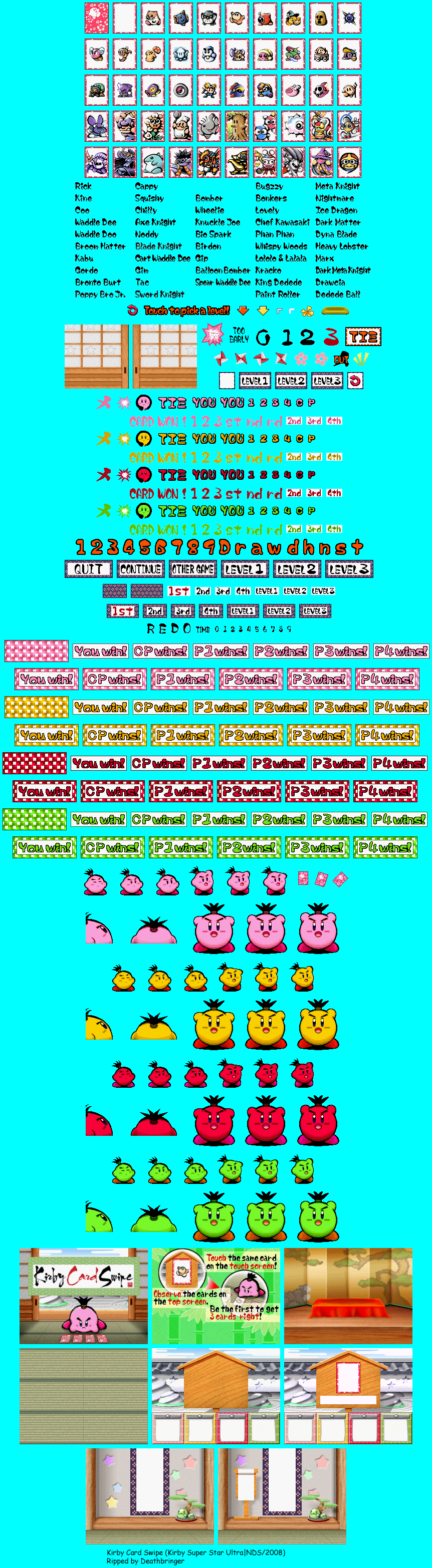kirby super star ultra sprites kirby super star ultra sprites