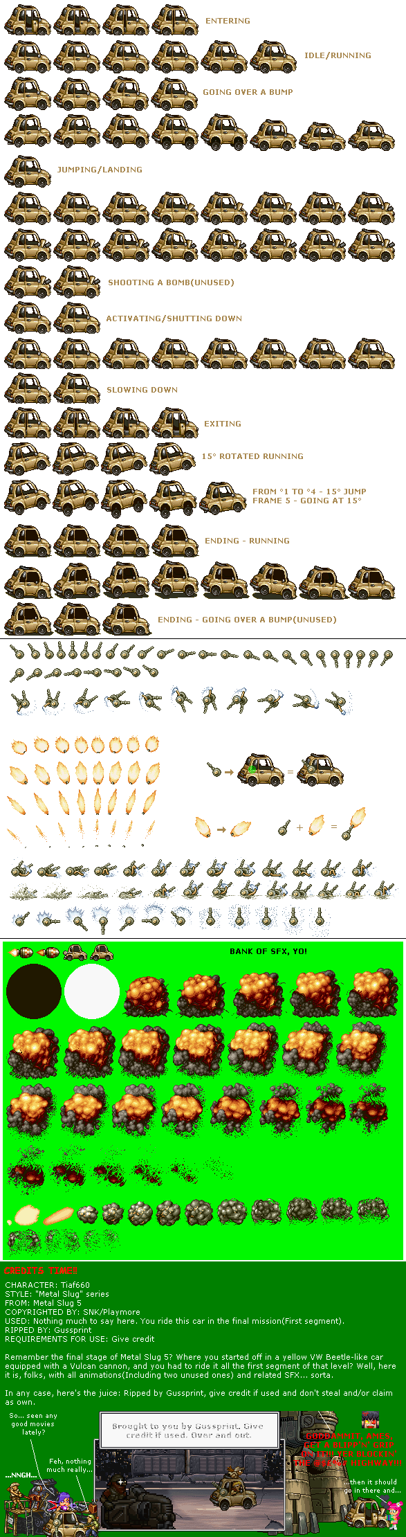 Metal Slug 5 - Slug Mobile