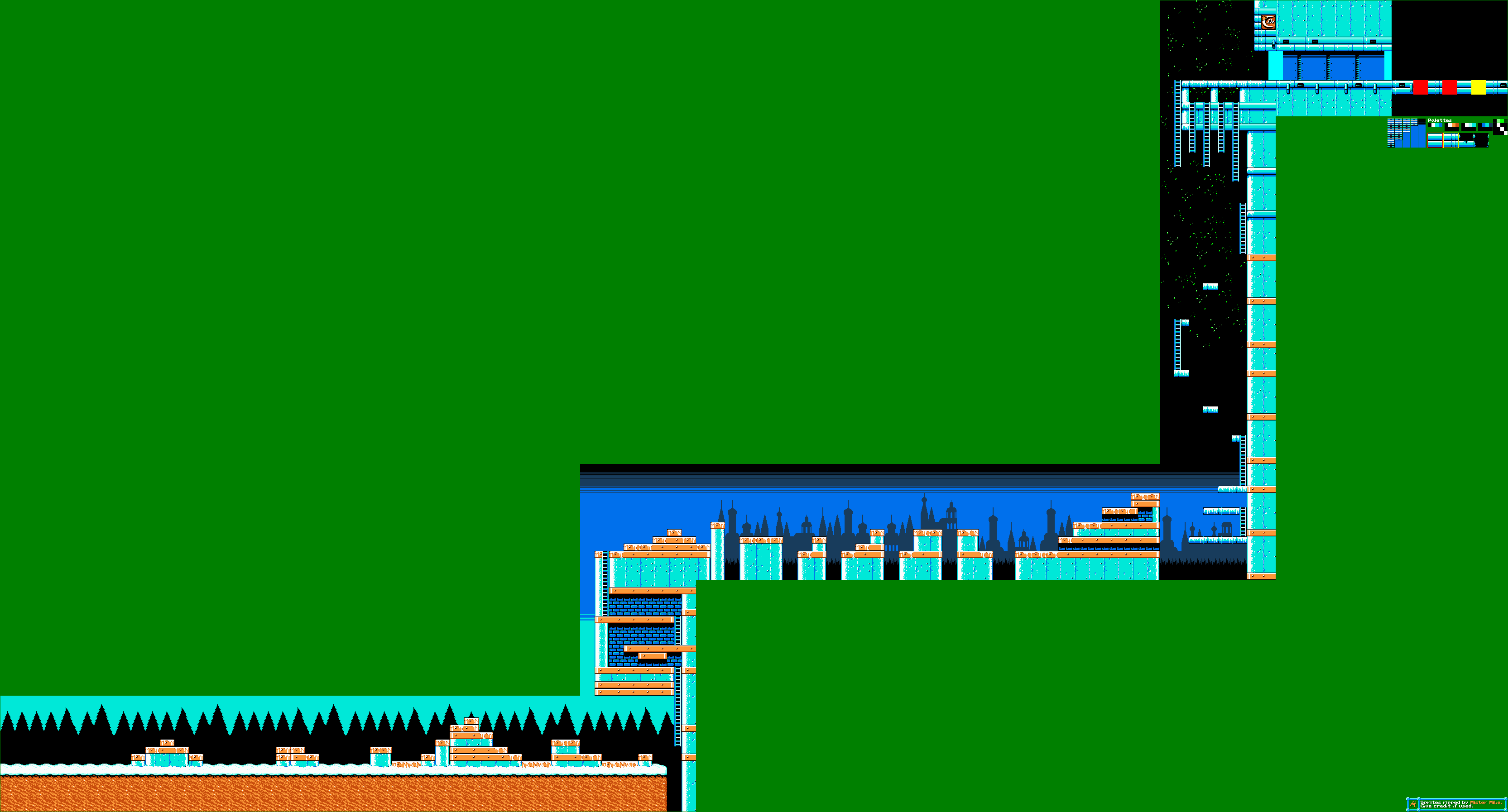 Mega Man 4 - Cossack Stage 1