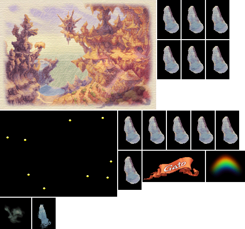 Legend of Mana - Gato Grottoes (Map)