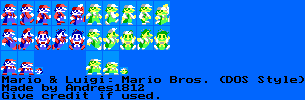 Mario & Luigi (Mario Bros. DOS-Style)
