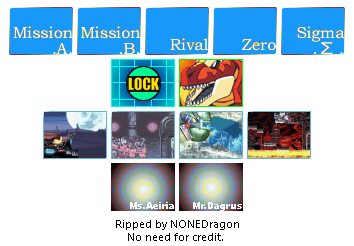 Mega Man X5 - Stage Select Icons (Beta)
